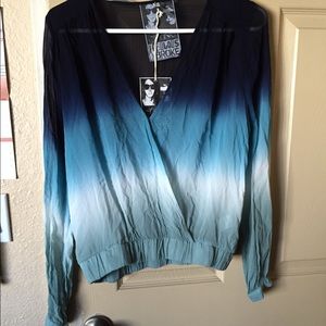 Young fabulous & Broke ombré blouse