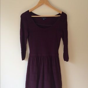 American Eagle Maroon Skater Dress