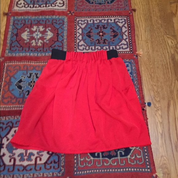 Red Silk Skirt from Francesca's BUNDLE DISCOUNT