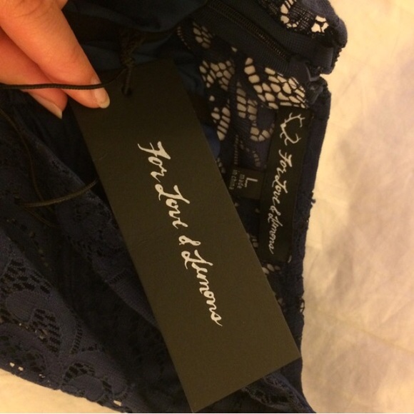 💘 SOLD 💘 For Love & Lemons Blue Lace Dress - Picture 4 of 4