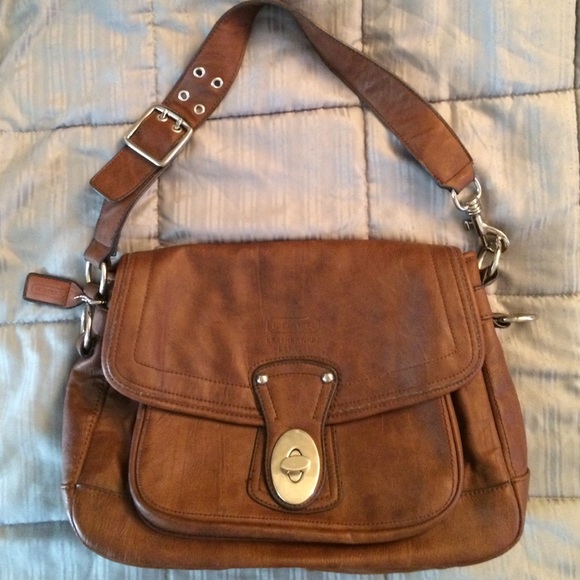 Brown Leather Coach Purse