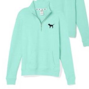 MINT PINK VICTORIAS SECRET HALF ZIP