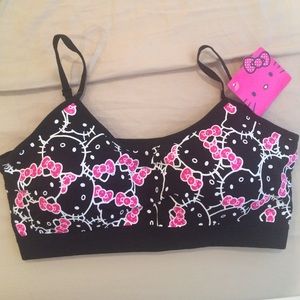Black Hello Kitty Sports Bra
