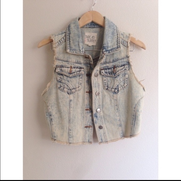 Light denim vest