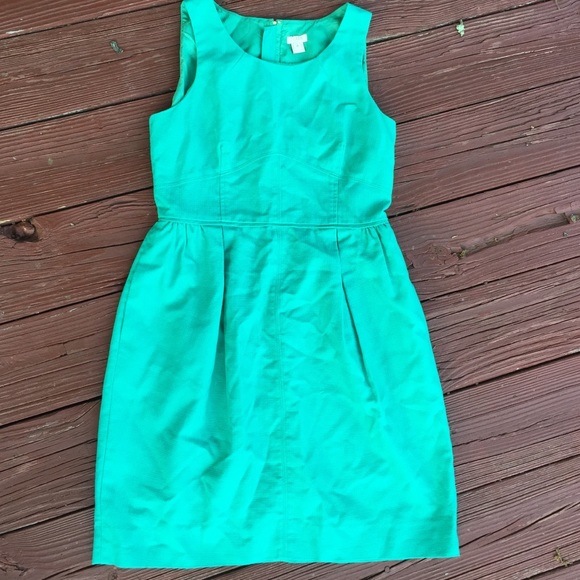 J. Crew Teal Green Dress Size 8