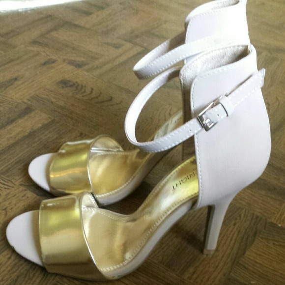 Nude & Gold High Heels