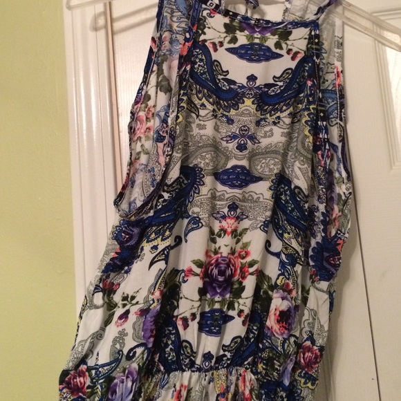 Blue patterned romper - Picture 2 of 4