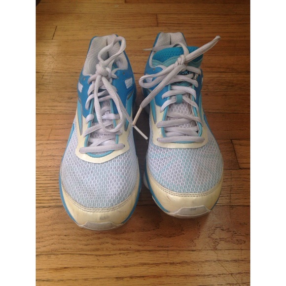 blue and white reeboks - Picture 2 of 4