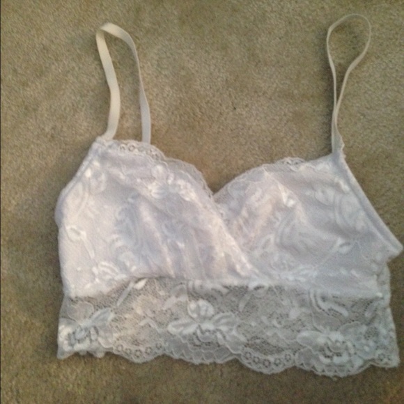 Free people white lace bralette