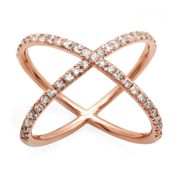Criss Cross Diamond Fashion Ring
