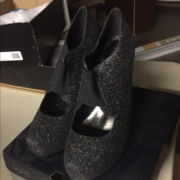 Glitter heels