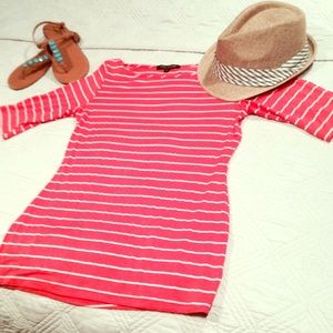 3/4 sleeve coral top