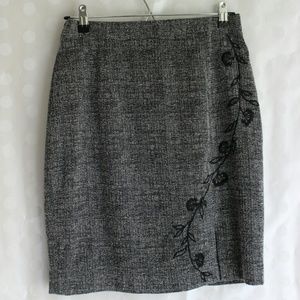 Dark Grey Pencil Skirt