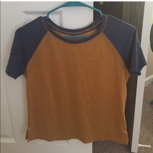 very cute blue and yellow shirt