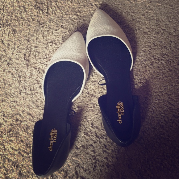 White Charlotte Russe dress flats