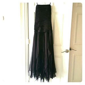 BCBG MaxAzria Strapless Silk Dress