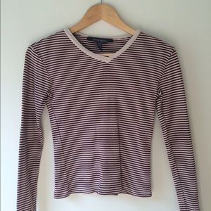 Striped Brown and Beige Long Sleeve