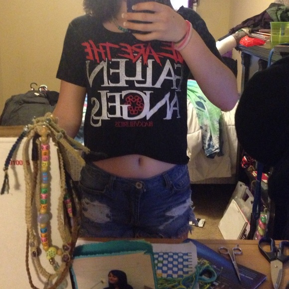 Black Veil Brides crop top