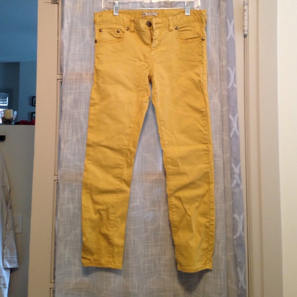 Free People Yellow pants