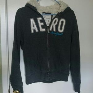 Aeropostale fur lined hoodie
