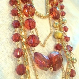 Gold layered necklace