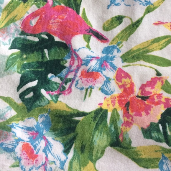 ✨SOLD✨RARE American Apparel tropical print crop - Picture 2 of 4