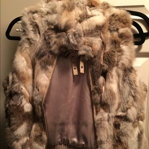 Rabbit fur vest