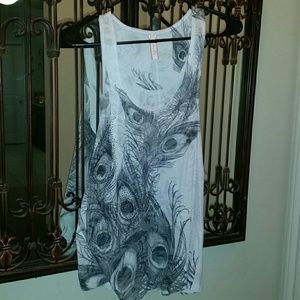 Black && White Peacock  Tank