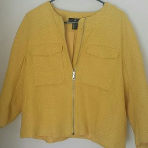 Yellow Spring Light Weight Cropped Jacket H&M