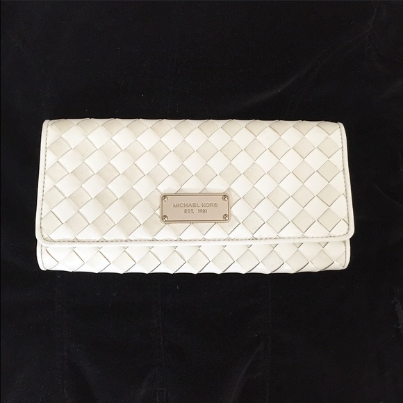 Michael Kors White Patent Leather Clutch