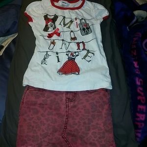 Girl's Jessica Simpson Minne Mouse Skirt outfit