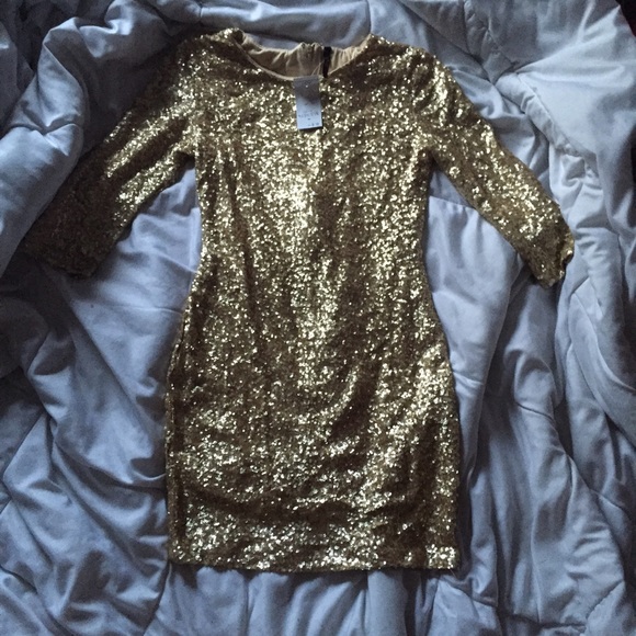Gold Sequin Dress