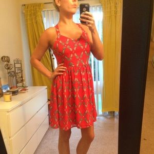 UK Pineapple Skater Dress