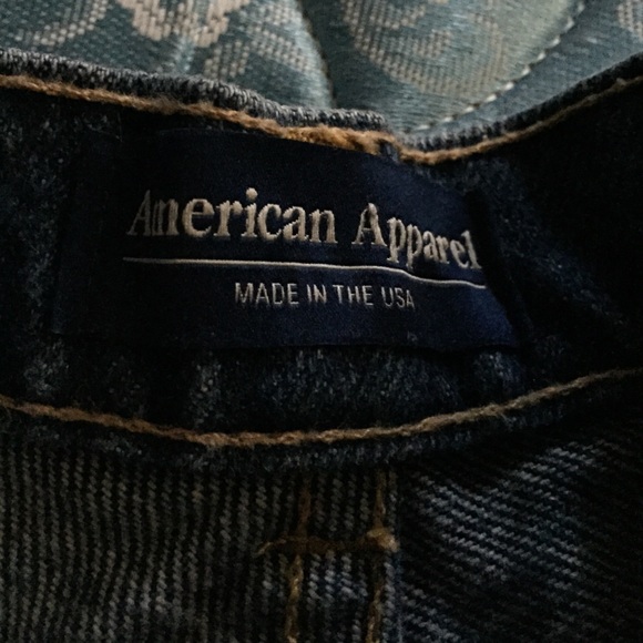 American apparel high waisted denim shorts - Picture 3 of 3