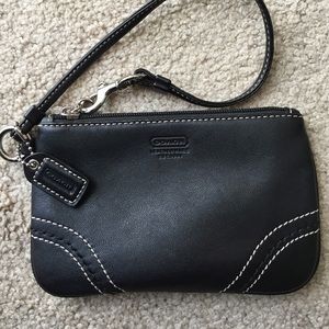 Small Leather Coach Wristlet