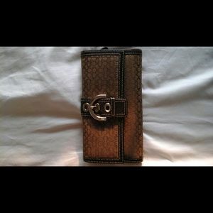 Authentic coach wallet with checkbook