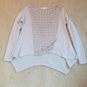 Tan knit lightweight sweater