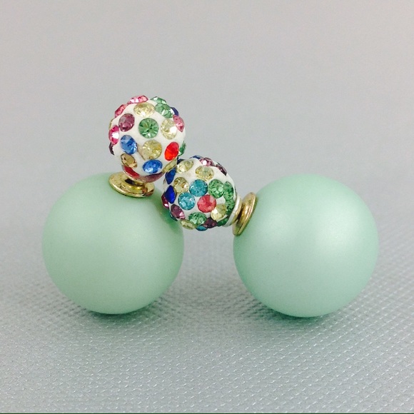 🍐STERLING SILVER CRYSTAL EARRINGS🍐