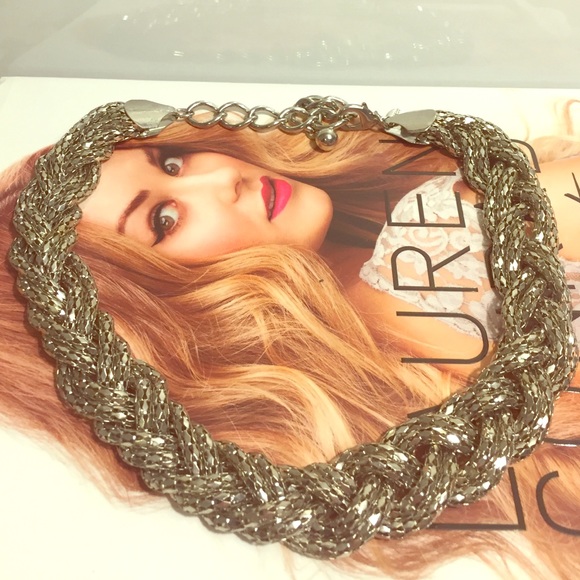 Braided sliver necklace