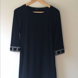 Black Accented Shift Dress