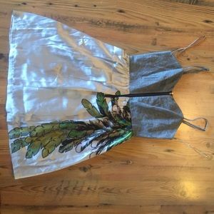 Denim and Satin dress