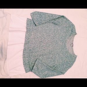 Express Tweed Blouse with White Hem