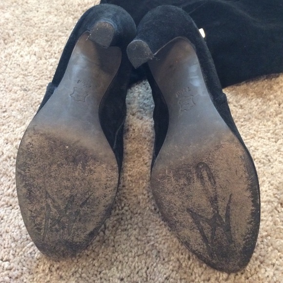 J Vincent suede heeled boots with buckle - Picture 3 of 4