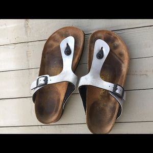 Birkenstock Gizeh silver size 38 (8).