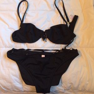VICTORIA SECRET sexy black bikini!!💋💗