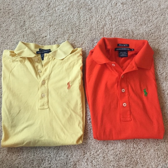 2 polo collared tshirts