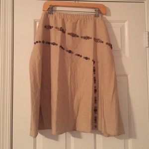 NWOT Tan Skirt