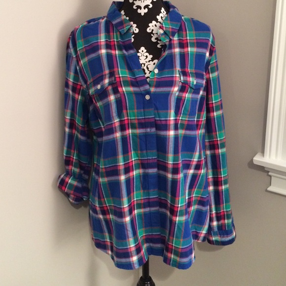 Old Navy Tops - Plaid Button Down