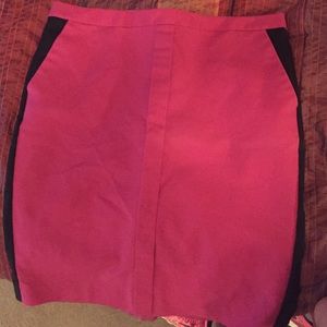 Worthington size 12 pink and black pencil skirt
