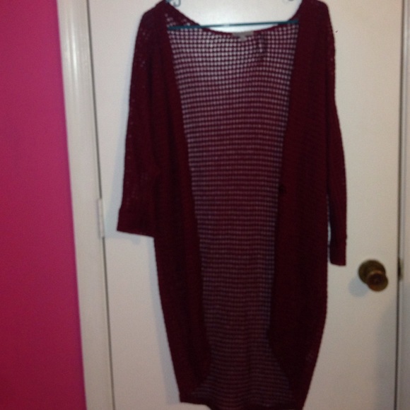 Burgundy Cardigan!!